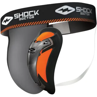 Shock Doctor Suspensorium mit Ultra Carbon Flex Cup Tiefschutz, Grey, L