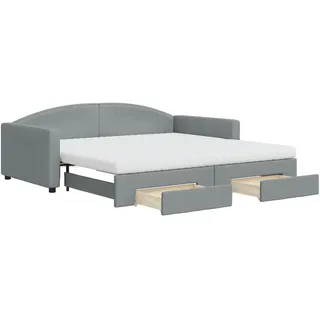 vidaXL Tagesbett 100 x 200 cm Hellgrau