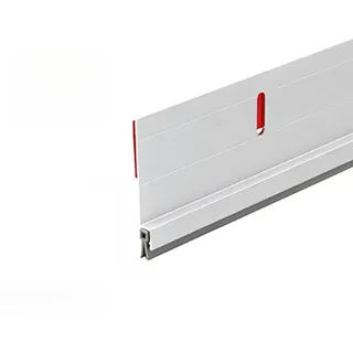 Metall-Tür-Zugluftstopper, Aluminium-Mäuse-Blocker mit Gummidichtungsstreifen, schalldicht, verhindert Insekten unter der Tür, Zugluftstopper (weiß, 100 x 7,2 cm)