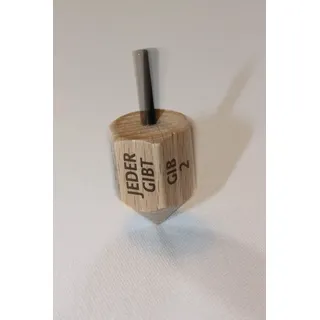 Erzgebirgische Holzspielwaren Ebert GmbH Kreisel Nimm-Gib-Spiel BxHxT 9,5x6x2cm NEU für Holzkreisel Brummkreisel