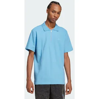 Adidas Trefoil Essentials Waffle Kurzarm-poloshirt Light Blue XL