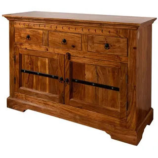 Massivmoebel24 Kommode Akazie 120 x 90 x 40 cm Honig lackiert