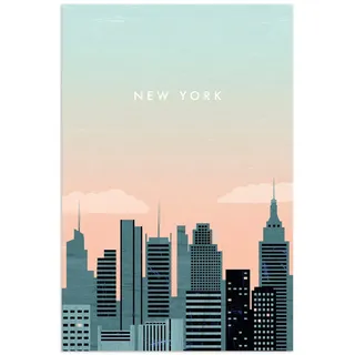 Wandbild ARTLAND "New York", bunt (farbe bild(er): blau), B:40cm H:60cm, Bilder, als Alubild, Leinwandbild, Poster, Wandaufkleber in verschied. Größen