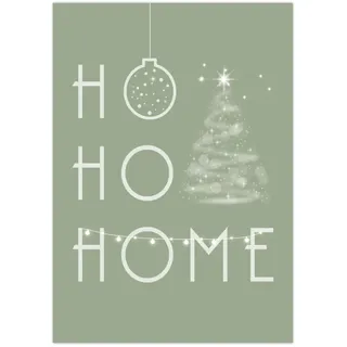 Generisch Poster Weihnachten | Bild Ho Ho Home A3 (42x29,7 cm)