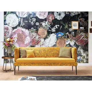 Natur24 Essbank Tischsofa Sofa Küchensofa Kobe 3-Sitzer 225x80x72 Gelb gelb