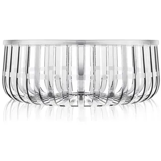 Kartell Panier Behälter, Bambus, Crystal, 61 x 21 x 61 cm