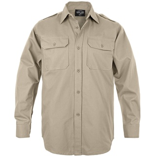 Mil-Tec Feldhemd RipStop beige, Größe M