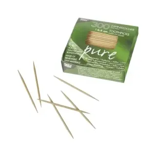 Papstar Zahnstocher Holz rund 6,5 cm