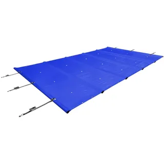 SafeDeluxe Pool-Abdeckplane Poolplane Rollschutzabdeckung Stangenabdeckung Sicherheitsabdeckung (ohne Stangen) blau 3,5m x 4,5m