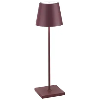 Zafferano Akkuleuchte Poldina Pro 38 cm Bordeaux