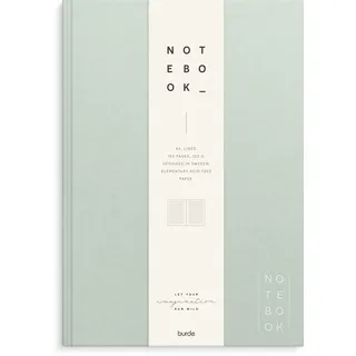 Burde Publishing AB Notizbuch A4 liniert Grün