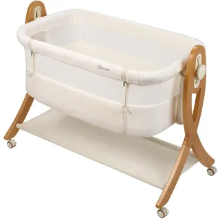 BabyGO SidebySide Beige/Weiß 49 x 85 cm