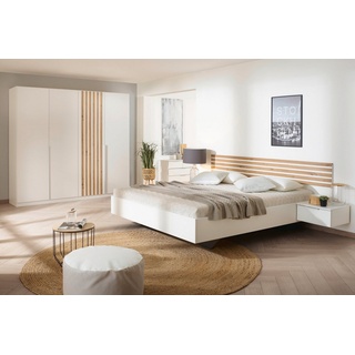 rauch Schlafzimmer-Set Lamella, (Set), mit eleganter Lamellenabsetzung weiß