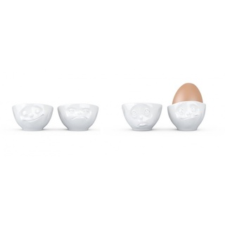 FIFTYEIGHT PRODUCTS 1 und Nr. 2 Eierbecher, Porzellan, weiß, One Size