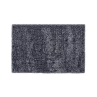 Tom Tailor Handtuft-Teppich  Soft uni , grau , Synthetische Fasern , Maße (cm): B: 85 H: 3,5