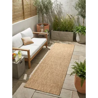 Bruno Banani Venezia Outdoor-Teppich 80 x 250 cm Braun