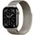 GPS + Cellular 46mm Natural Titanium Natural Milanese Loop S/M