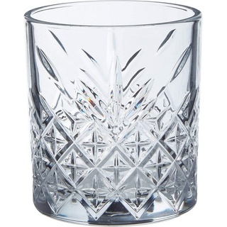 Pasabahce Gläser-Set Timeless, Glas, Kristallglas 4er Set mit Goldrand, Whiskey Glas weiß
