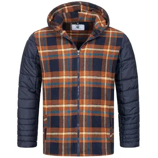 Rock Creek Steppjacke Herren Flanelljacke mit Kapuze H-265 braun 4XL