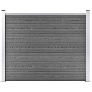vidaXL Zaunelement WPC 180x146 cm Grau