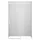 Dusch-Einzelschiebetür 125 x 195 ESG Glas transparent