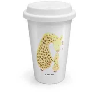 Mr. & Mrs. Panda Coffee-to-go-Becher Giraffe Kind, Thermobecher, Weiß, Afrika, Mama, ToGo Kaffeebecher, Me, Keramik, Giraffe To Go Becher Coffee Becher weiß