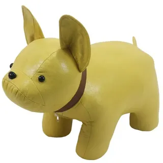 Hti-Living Hocker Enrik Doggie Kunstleder 33 x 31 x 54 cm Gelb