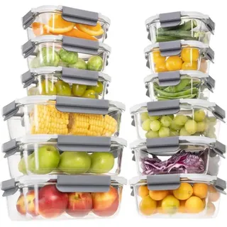 None Frischhaltedosen Set 24-teiliges Glas