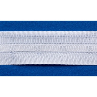 Gardine Taschenband, Gardinenband, Vorhänge, Gardinenzubehör / Breite: 22mm / Farbe: weiß - L070, rewagi, Verkaufseinheit: 5 Meter weiß
