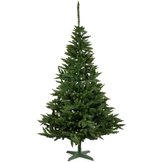 Moritz Weihnachtsbaum künstlich 220 cm Schnellaufbau Stecksystem Tannenbaum kaukasische Tanne Unecht naturgetreu mit Ständer