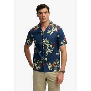 Superdry Hawaiihemd Kurzarmhemd Cabana Navy L