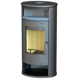 THERMIA Kaminofen »Magdeburg«, grau, Stahl, 7 kW