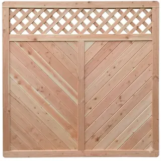 Jorkisch Sichtschutzelement 180 x 180 cm Natur Holz