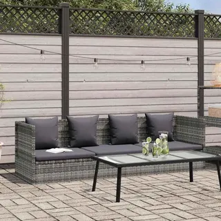 vidaXL Gartenbett grau 43959