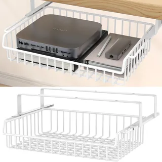 ENONCI Schublade Unter Schreibtisch, Metall Versteckt Organizer, Weiß