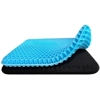 Gel Sitzkissen Orthopädisch Atmungsaktiv Wabenstruktur für Büro & Auto