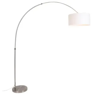 QAZQA Bogenleuchte 50/50/25 Weiß