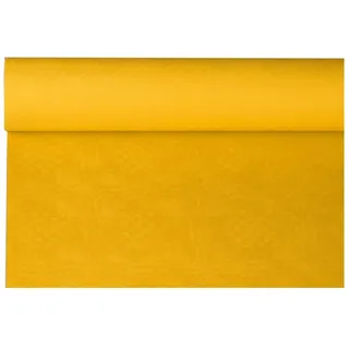 Papstar Papiertischtuch mit Damastprägung 8 m x 1,2 m Gelb