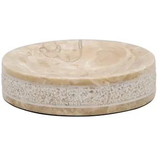 Sadena Seifenschale, Natur, Stein, 9x2.5x9 cm, Badaccessoires, Waschplatzzubehör, Seifenschalen