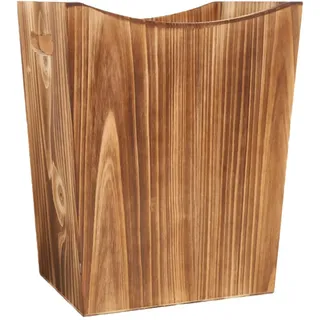 Fxzqgnh Mülleimer Aus Holz mit Griffen, Landhausstil, Abfallbehälter für Wohnzimmer, Badezimmer, Büro, Heimdekoration