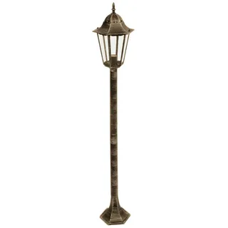 Außenstehleuchte Stehleuchte Gartenleuchte IP44 Bronze Aluminium H 122 cm