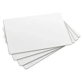 Zebra Plastikkarten Premier PVC, blanko, weiß, 86 x 54 x 0,76mm, 100 Stück