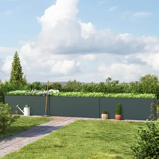 GFP Kingsize 579 x 77 x 77 cm Hochbeet, Anthrazit - (GFPV00465)