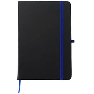 Edles Notizbuch mit Soft-Touch-Cover in Schwarz | Individualisierbar | Personalisiert | Individuell graviert | Blau