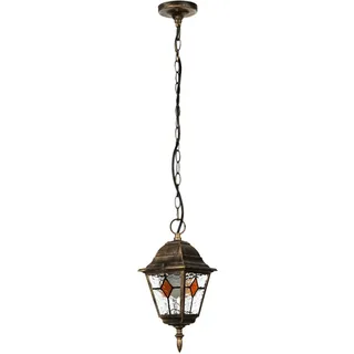 Licht-Erlebnisse Salzburg 1-flg. E27 15 cm Rund Aluminium/Glas Kupfer Antik