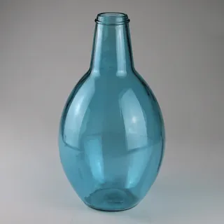 Glasvase, blau, Ø 20 x H 38 cm