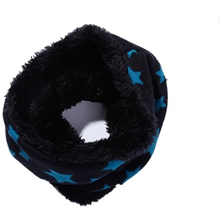 Butterme Kinder Winterschal Loopschal Jungen Mädchen Schal Warmer Fleece-Schlauchschal Rundschal Sterne