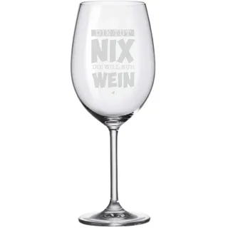 4youDesign XXL Weinglas -Die tut nix- Geschenkidee zum Geburtstag & Weihnachten für Frauen - Geburtstagsgeschenk für sie (Die tut nix - die will nur Wein)