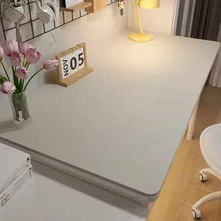 BESTORI Multifunktionales Schreibtischunterlage rutschfeste Wasserdichter Mauspad PU Leder Ultradünnes Mauspad für Büro und Zuhause Weiß, 70 x 140 cm