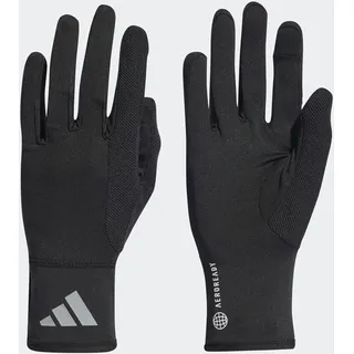 adidas Unisex AEROREADY Gloves, Black/Reflective Silver